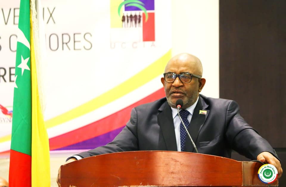 Allocutionde Son Excellence Monsieur AZALI Assoumani, Président de l’Union des Comores,à l’occasion de la Cérémonie d’Investiture, des nouveaux élus du Réseau des Chambres de Commerce des Comores